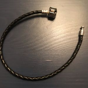 Pandora Black Leather Bracelet